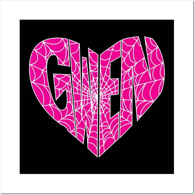 Gwen's Heart Wall Art by psychoandy